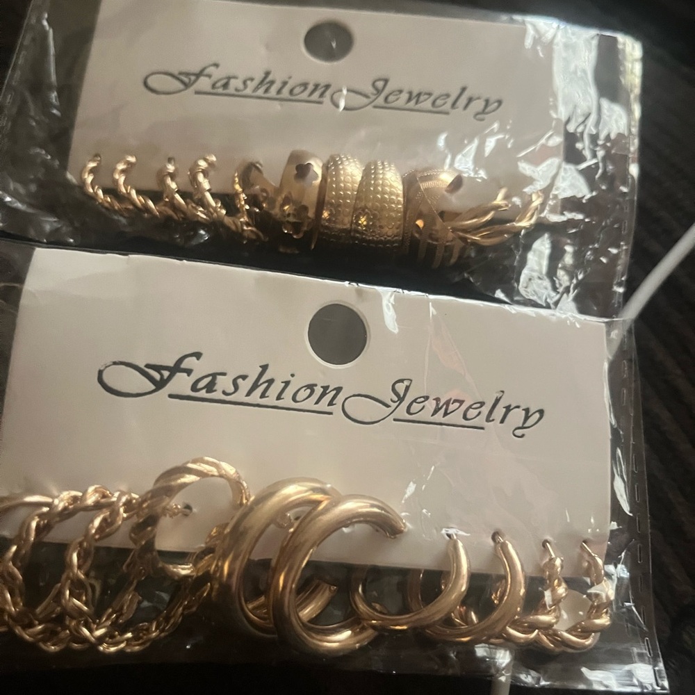 Fashion Jewelry Gold Hoop and Twist Earrings